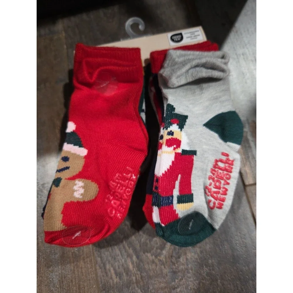 NIP Capelli New York Christmas Socks 12-24 Month Snowman Penguin Gingerbread B10